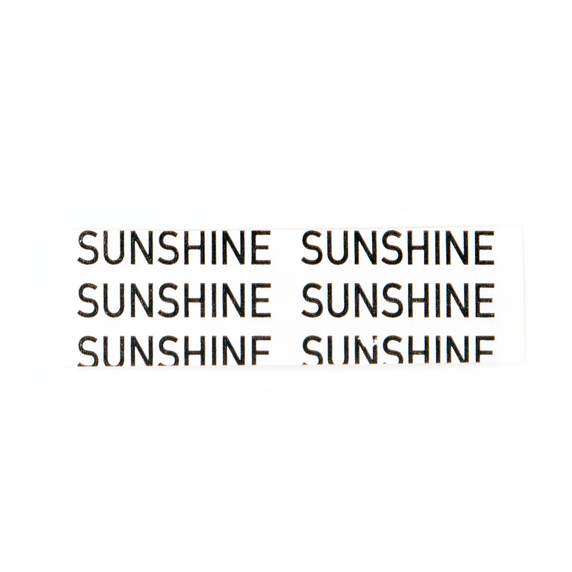 Sunshine - 2,55cm Cinta adhesiva recta 36 uds/bolsa