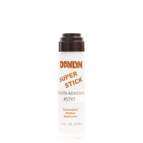 Davlyn Super Stick adhesivo transparente 1.4 oz para prótesis capilares, refuerzo de cintas y fijación diaria