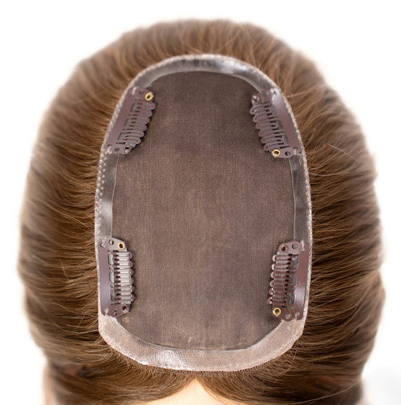 FT3514 Topper de Tul francés con clips de cabello premium