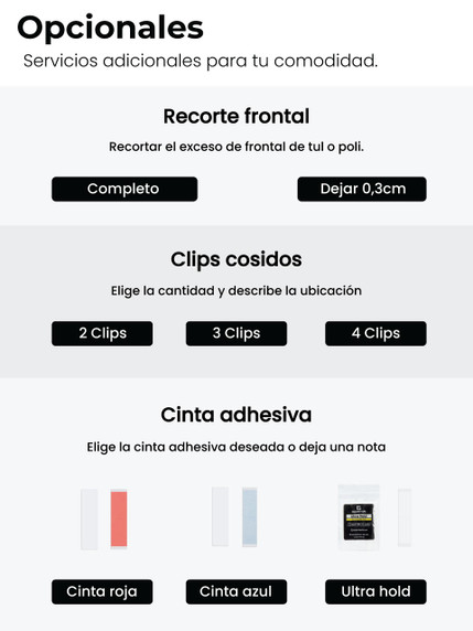 Paquete de servicio online para unidad de stock para hombres, corte de base y servicios personalizados de prótesis capilar