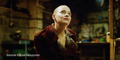 Emma Stone está completamente calva