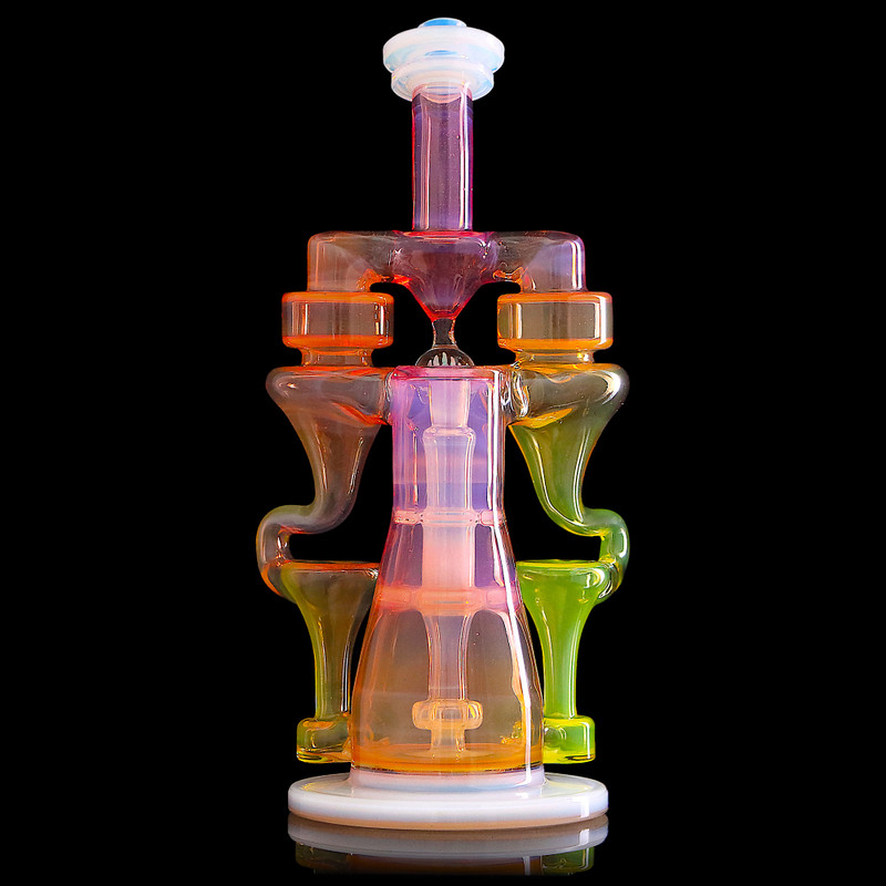 10mm 3:4 Bloop Recycler - Lemon Drop x Telemagenta Fade