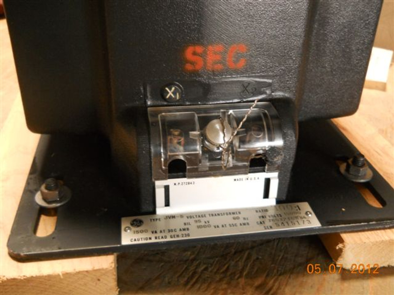 General Electric 765X21G834 JVM5 1500VA 15000V Potential Transformer, New