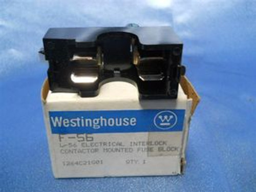 Westinghouse (F-56) 15 A Max. L-56 Electric Interlock Contact Fuse Block, New
