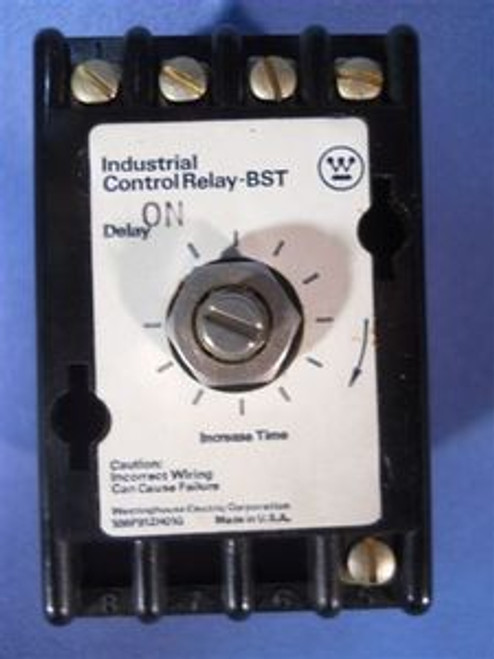 Westinghouse (BST-ON) Style 179C258G01 Solid State Timing Relay, New Surplus