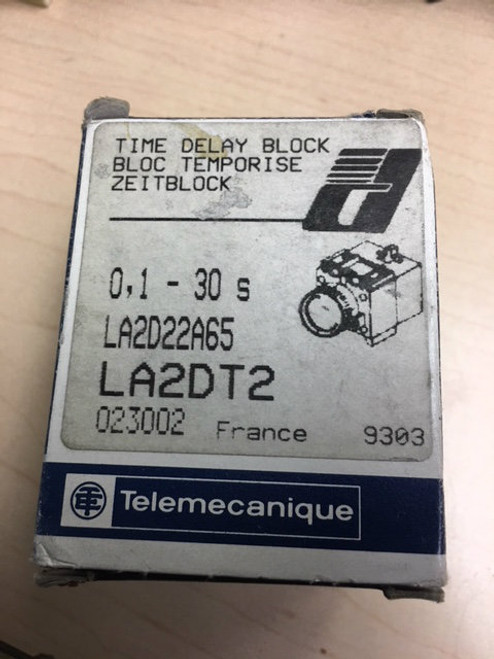 Telemecanique (LA2DT2) LA2D22A65 Time Delay Block, New Surplus