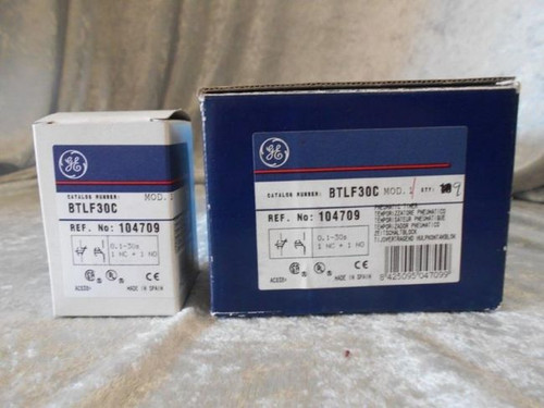 General Electric Pneumatic Timer (BTLF30C) Mod-1 0.1-30s 1NC & 1NO, NIB