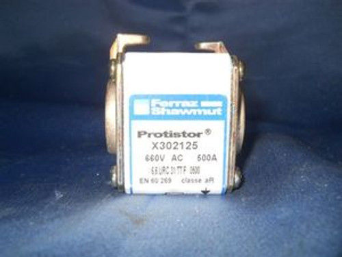 Ferraz (X302125) 660V.AC 500A. 6,6 URC 31, New Surplus