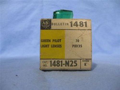 Allen Bradley Pilot Light Lens (1481-N25) New Surplus box of 10