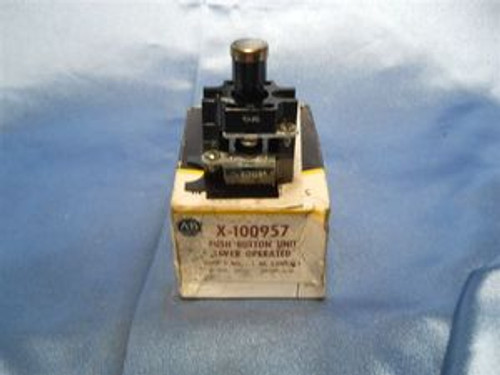 Allen Bradley (X-100957) Push Button Unit, Lever Operated, New Surplus