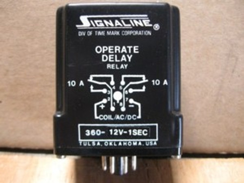 TIME MARK OPERATE DELAY RELAY (360-12V-1SEC) NEW SURPLU