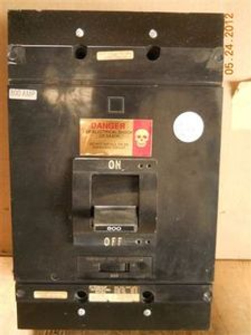 Square D (MAL36800) 800 Amp Circuit Breaker, Used / Cleaned / Tested
