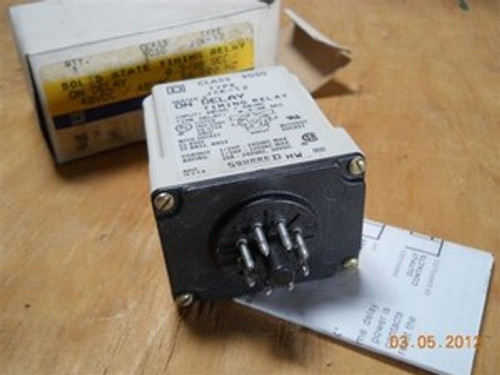 Square D Type 9050 (JCK-12) Time Delay Relay, New Surplus