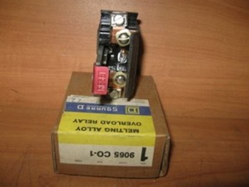 Square D Melting Alloy Overload Relay (CLASS: 9065C01 ) New