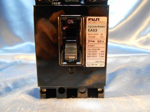 Fuji Electric (EA53) 50A Auto Breaker 3 Pole 50A, Used Take Out