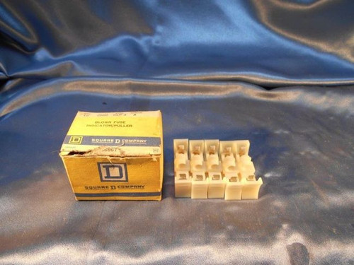 Square D Class 9080 type GLP3 Box of 10 Blown Fuse Indicator/Puller, Old Surplus
