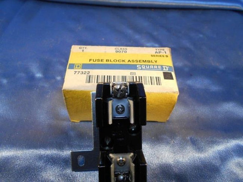 Square D 9070 Type PF-130A 250V Fuse Block Assembly, Series B, New Surplus