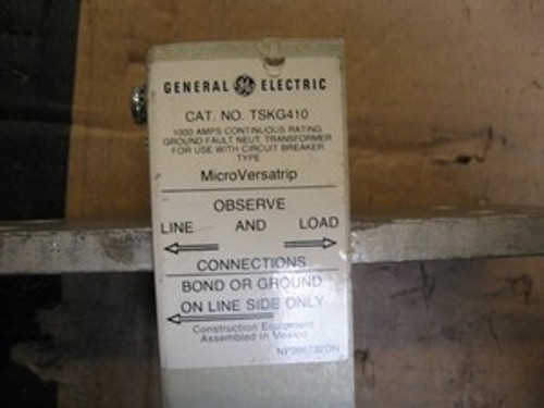 General Electric (TSKG410) 1000 Amp Ground Fault Neutral Transformer, Used