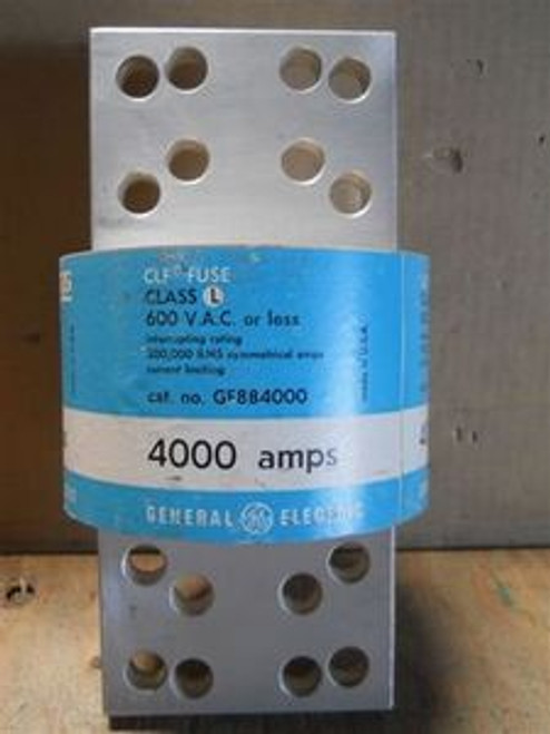 General Electric (GF8B4000) 4000 Amp Class L Fuse, New Surplus, Free Shipping