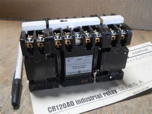 General Electric (CR120AD04441AA) 8 Pole DC Latch Relay, New Surplus