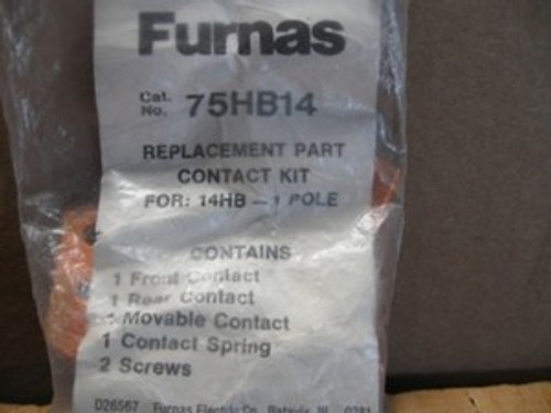 Furnas (75HB14) 1 Pole Size 3 Contact Kit, New Surplus