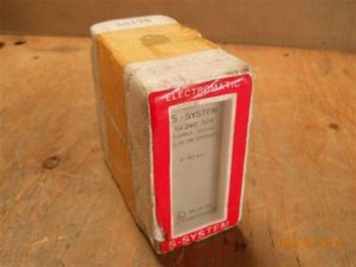 Electromatic S-System (SA 240 024) Timing Delay Relay New Surplus in box