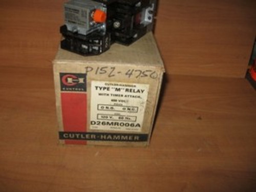 Cutler Hammer Type M Relay (D26MR006A) New Surplus