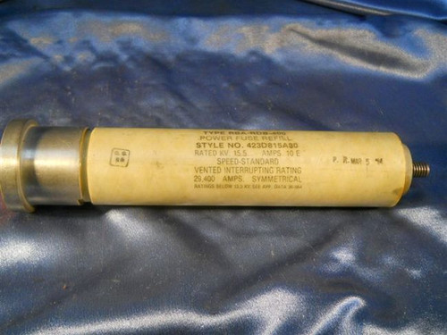 Westinghouse (423D815A30) Power Refill Fuse, Type RBA-RBD Rated KV 15, Used