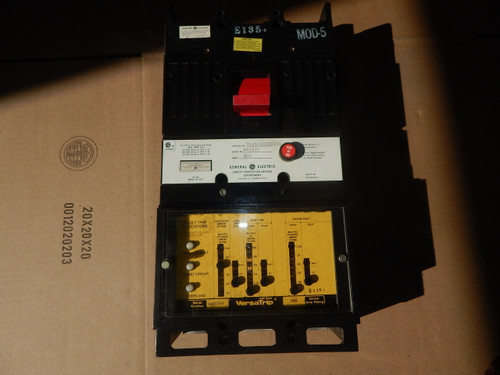 General Electric THJS3605DG3A3 500 Amp. 3 Pole, 600 V.AC LSG Functions w/ Fault Trip Indicator Solid State Versatrip New Surplus / Take Out