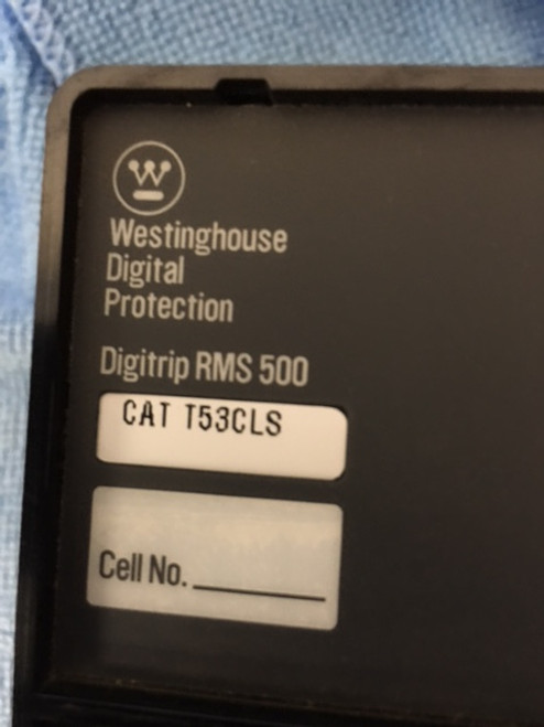 Westinghouse Digitrip RMS 500 (T53CLS) Rating Plug included, please specify