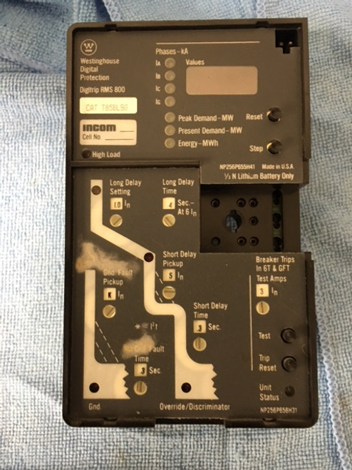 Westinghouse Digitrip RMS 800 (T85BLSG) Rating Plug included, please specify