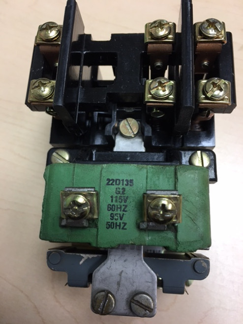 GE CR260LDA Lighting Contactor, 20 Amp with 115V coil (22D135G2)