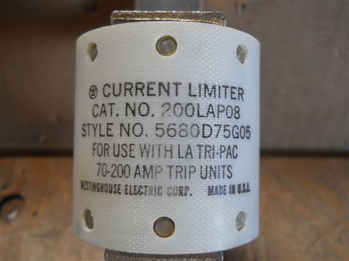 Westinghouse Current Limiter Fuse 200LAP08 For LA Tri-pac 70-200 Amp trip units