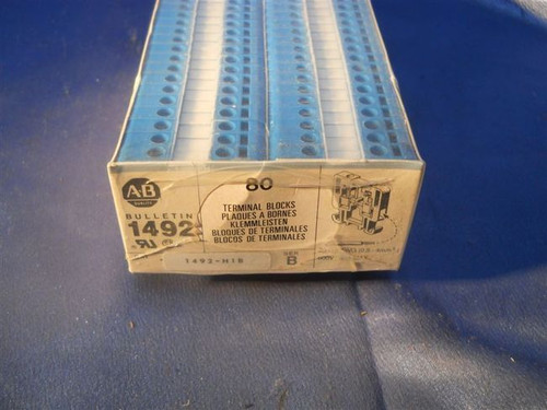 Allen Bradley (1492-H1) 80 pcs., Terminal Blocks Series B, New Surplus