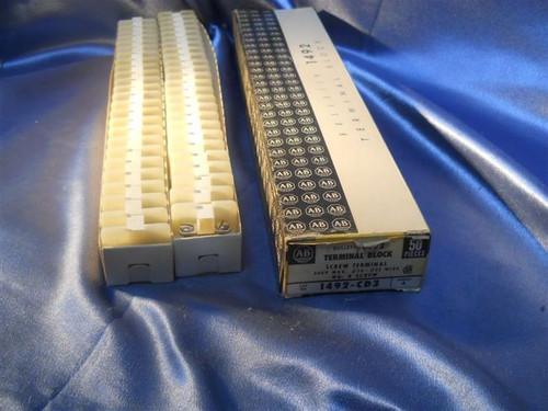 Allen Bradley (1492-CD3) Series A, Screw Terminal Blocks, New Surplus