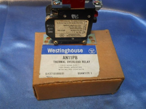 Westinghouse (AN11PB) Thermal Overload Relay non-compensated, New Surplus
