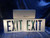 Emergi Lite (WSMX14G) Exit Sign, New Old Surplus