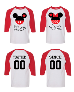 Get ready for Valentine's Day with our personalized couple matching baseball shirts. Perfect for the couple who wants to show off their love in style! Get ready for Valentine's Day with our personalized couple matching baseball shirts. Perfect for the couple who wants to show off their love in style!