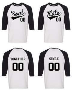 Groom and bride wearing personalized matching shirts for Valentine's Day. The shirts are customized with their names and wedding date. Perfect wedding gift for the couple. Groom and bride wearing personalized matching shirts for Valentine's Day. The shirts are customized with their names and wedding date. Perfect wedding gift for the couple.