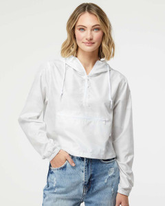 Women's Lightweight Quarter-Zip Pullover Crop Windbreaker Women's Lightweight Quarter-Zip Pullover Crop Windbreaker