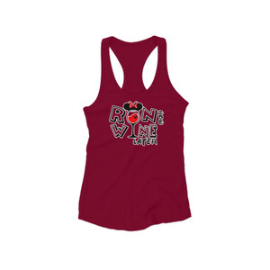 Run Now Wine Later Women's Racerback Tank