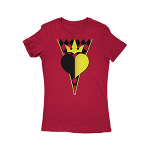 Queen Of Hearts Costume Women's Shirt Queen Of Hearts Costume Women's Shirt