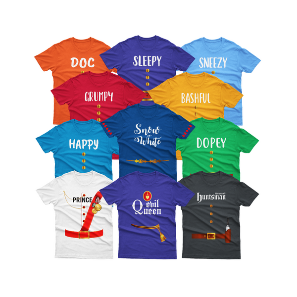 Seven Dwarfs Costume Shirt – Custom Halloween Group Tee
