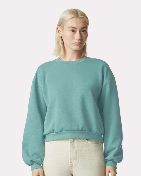 Custom Women's Fleece Crewneck Sweatshirt – Add Your Text, Photo or Design