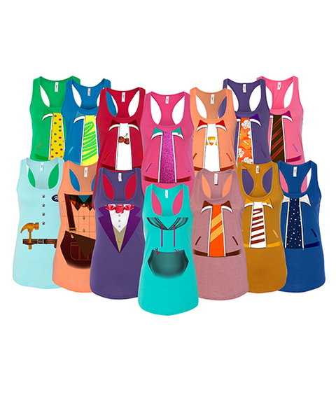 Wreck It Ralph Game Costume Women's Tank - vibrant designs and colors, perfect for fans of the popular video game.