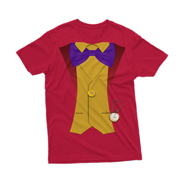 White Rabbit Red Suit Costume Men's Shirt, Unisex Shirt, Youth Shirt, Toddler Shirt