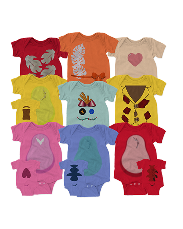 Lilo And Friends Baby Infant Bodysuit featuring vibrant colors and fun characters like Lilo and friends. Perfect for little ones to show off their love for the beloved characters.