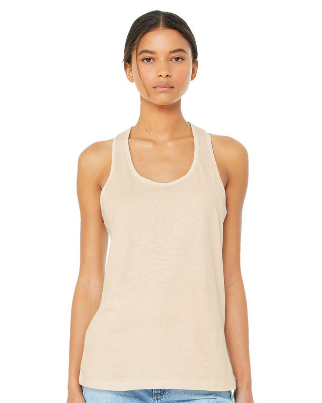 Custom Women's Jersey Racerback Tank – Add Your Text, Photo or Design