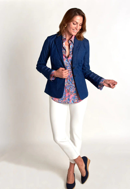 Betty Blazer - Dark Chambray