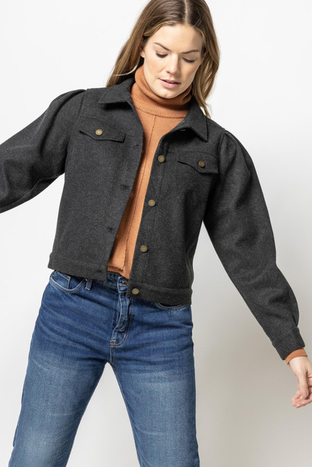 Jean Style Jacket - Charcoal